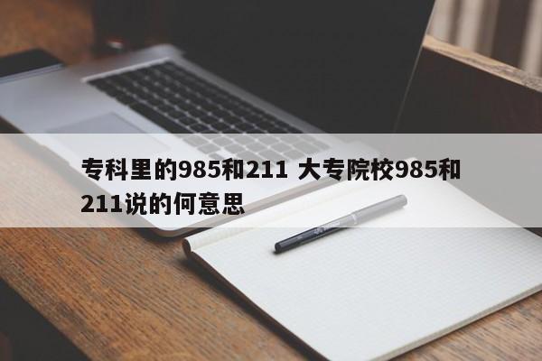 专科里的985和211 大专院校985和211说的何意思