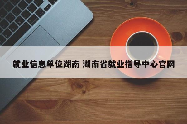 就业信息单位湖南 湖南省就业指导中心官网-第1张图片-江苏在职研究生招生信息网